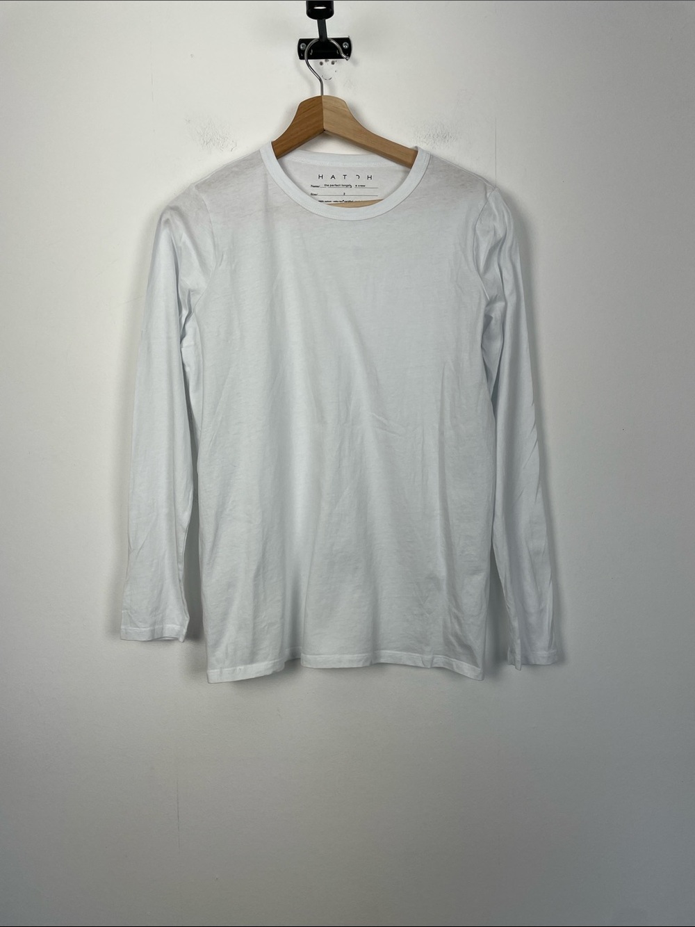 Hatch The Washed Cotton Sleeve Crewneck Pullover Women's 2 Maternity T Shirt